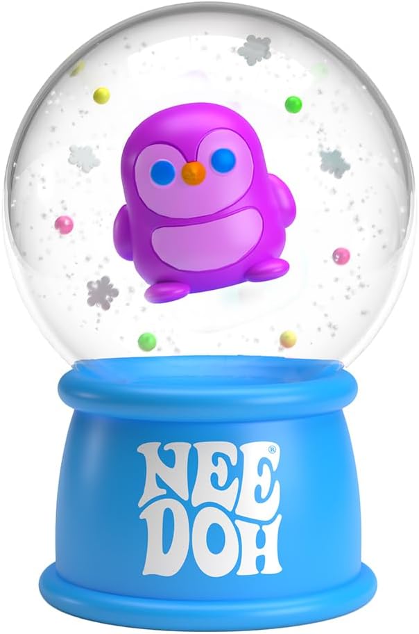 Squishmas Squish N' Snow Globes - Christmas Squeeze Toy - Assorted Colors - Ages 3 to Adult (Pack of 1) Y2